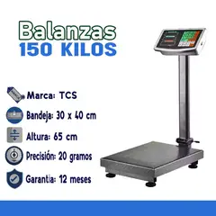 GENERICO - Balanza Industrial 150 Kg con Plataforma Dawood