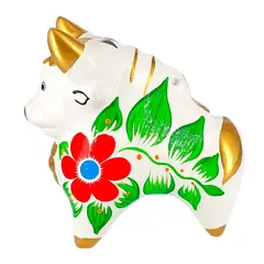 GENERICO - Toritos de Pucará de 8 cm. Blanco