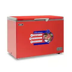 ILUMI - Congelador con tina de Acero Inoxidable de 340lt TFI-3400RE Rojo