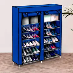 SM - ZAPATERA ORGANIZADOR DE ZAPATOS 6 NIVELES DOBLE AZUL