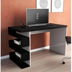 NACION MUEBLES - Escritorio Moderno Ale NegroBlanco