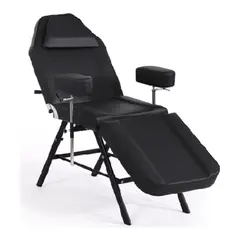 GENERICO - Camilla - Sillón Cosmetológico y Tatuajes Pro Negro