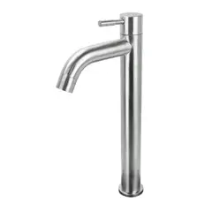 GENERICO - Grifo Caño para Ovalin o bowl de 30cm de Acero Cromado moderno