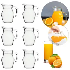 INSPIRA - Mini jarras de vidrio 600ml Set x6
