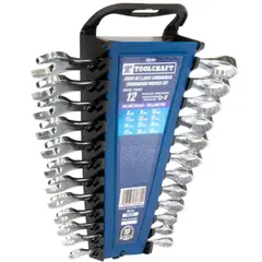 TOOLCRAFT - JUEGO DE 12 LLAVES MIXTAS MILIMETRICAS