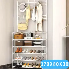 OEM - Zapatera Organizador de Ropa Calzado Zapatos de 5 Niveles Multiusos Blanco