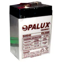 OPALUX - Batería Seca Recargable 6 Voltios 4 Ah DH-640