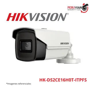 HIKVISION - TUBO 5MP lente 2.8mm, IR inteligente hasta 20 mtrs HK-DS2CE16H0T-ITPFS