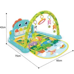 GENERICO - Gimnasio para Bebe con Piano Musical 3 en 1 Color Verde