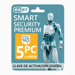 ESET - Antivirus Smart Security Premium 5PC 3 Años