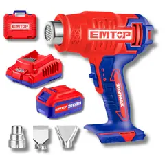 EMTOP - Pistola de calor + bateria 4ah y cargador