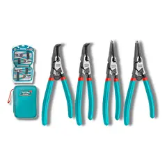 TOTAL TOOLS - Juego de alicates saca seguros 4 piezas Total