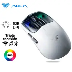 AULA - Mouse AULA SC560 Inalambrico - Bluetooth 10,000 Dpi Blanco