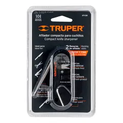 TRUPER - Afilador de Cuchillo Tijera Navaja Portátil de Bolsillo 14016