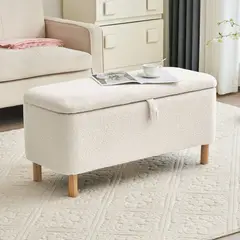 GENERICO - Banqueta Baúl Isa Blanco Decoban Hogar