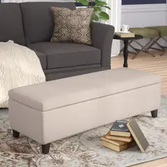 GENERICO - Banqueta Baul Atlas Beige Decoban Hogar