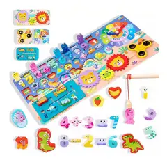 IMPORTADO MC - TABLERO MONTESSORI PARA NIÑOS 8 EN 1 DIDACTICO EDUCATIVO