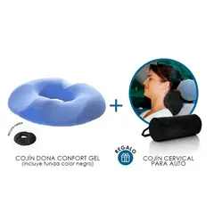 TERAFLEX - COJIN DONA GEL HEMORROIDES COXIS + REGALO COJIN CERVICAL