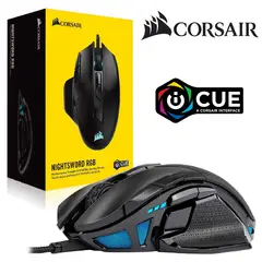 CORSAIR - Mouse personalizable para juegos FPSMOBA NIGHTSWORD RGB