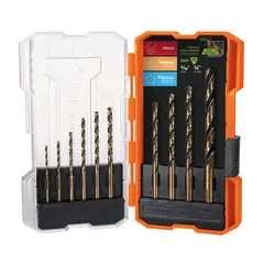 TRUPER - Broca 10 Unidades Juego para Fierro Metal HSS 11399 Truper