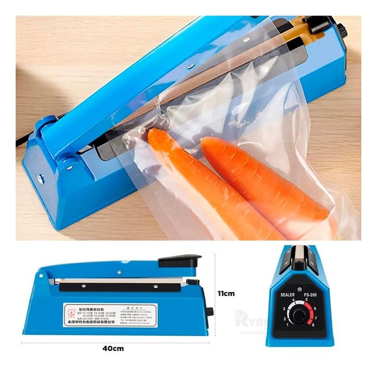 Sellador de Bolsas Ideal para Plástico PE PP PVC Papel Kraft 40cm