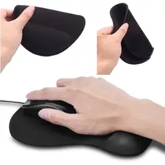 GENERICO - Pad Mouse Con Almohadilla Muñequera De Gel Negro