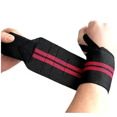 GENERICO - Muñequera de Potencia Overline Color Negro con Rojo