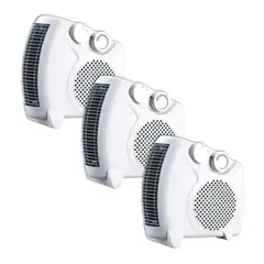 GENERICO - Calefactor Termo-Ventilador Eléctrico Portátil 2000W - 3Unids