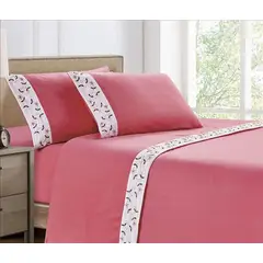 CASATEX - Juego de Sábanas Polar Bordada Ultra Suave 2 Plazas
