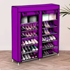 SM - ZAPATERA ORGANIZADOR DE ZAPATOS 12 COMPARTIMIENTOS-MORADO