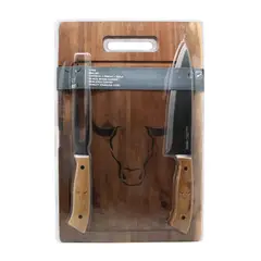 WAYU - Set de tabla cuchillo tenedor para azados