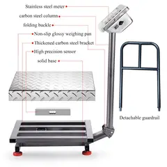 GENERICO - Balanza Electronica con pedestal 100 kg