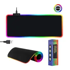 SEISA - Pad Mouse Retroiluminado Gamer con Luces RGB 80cmx30cm