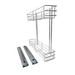 MAS CASA MOBILIARIO Y ACCESORIOS - Botellero condimentero de acero inoxidable 15cm Más Casa Perú