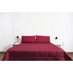 COBITEX HOME - Plumón hipoalergénico 1 plz Guinda cobitex 100% algodón