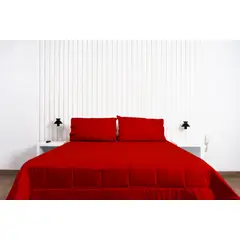 COBITEX HOME - Plumón hipoalergénico 15plz rojo cobitex 100% algodón