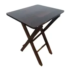 GENERICO - Mesa Multiuso Plegable dormitorio en madera sala playa en marron