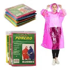 GENERICO - Pack 3 - Capa impermeable con capucha protectora anti fluido - poncho