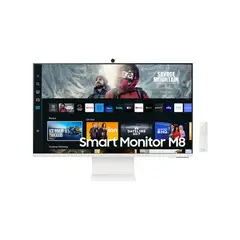 SAMSUNG - Monitor SMART 32BM801 32 4K WIFI BLUETOOTH WEBCAM PARLANTES