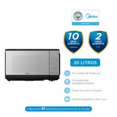 MIDEA - Microondas Practia MMDF07S2MB 20Lts