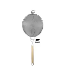 RINOX - Colador mango de madera doble malla reforzada 26cm