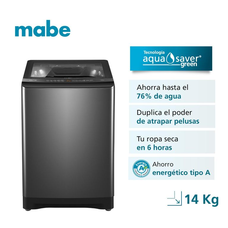 Lavadora Automática Propela 14 Kg Diamond Gray Mabe LMA4120WDGBB0