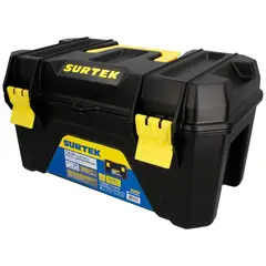 SURTEK - CAJA PLÁSTICA CON BROCHES PLÁSTICOS 19 - SURTCPS19P