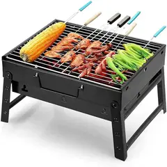 GENERICO - Parrilla a Carbón Portátil de Acero para Camping