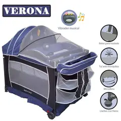 BABY KITS - Cuna Corral Para Bebe Verona Azul