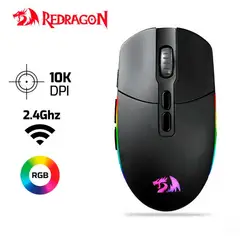 REDRAGON - Mouse REDRAGON INVADER PRO M719RGB Inalambrico 10,000 DPI RGB