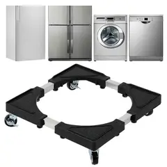 OEM - Soporte Base Ajustable Metal con Ruedas Para Electrodoméstico Lavadora