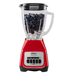 OSTER - Licuadora Roja 2 velocidades Vaso de vidrio BLSTKAGRPB