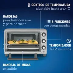 OSTER - Horno Oster® de 25L con freidora de aire TSSTTVLS25