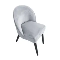 SALA FABULOSA - Funda de silla 8 pzs vintage terciopelo GRIS